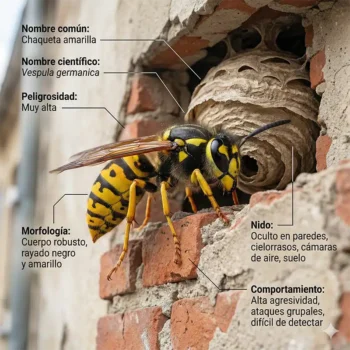 Chaqueta amarilla (Vespula germanica)