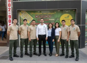 Equipo de Fumilab Control de Plagas en oficina de Agronomía CABA