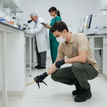 Control de plagas en laboratorio en CABA con aplicación profesional de gel insecticida